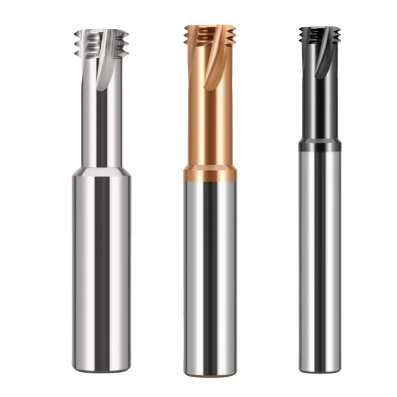 

CNC Machine Cemented carbide 3 Flute Thread Milling Cutter M2M3M4M5M6M8M10M12M14M18M20M22M24 Mill Mills Cutters Nano Coating