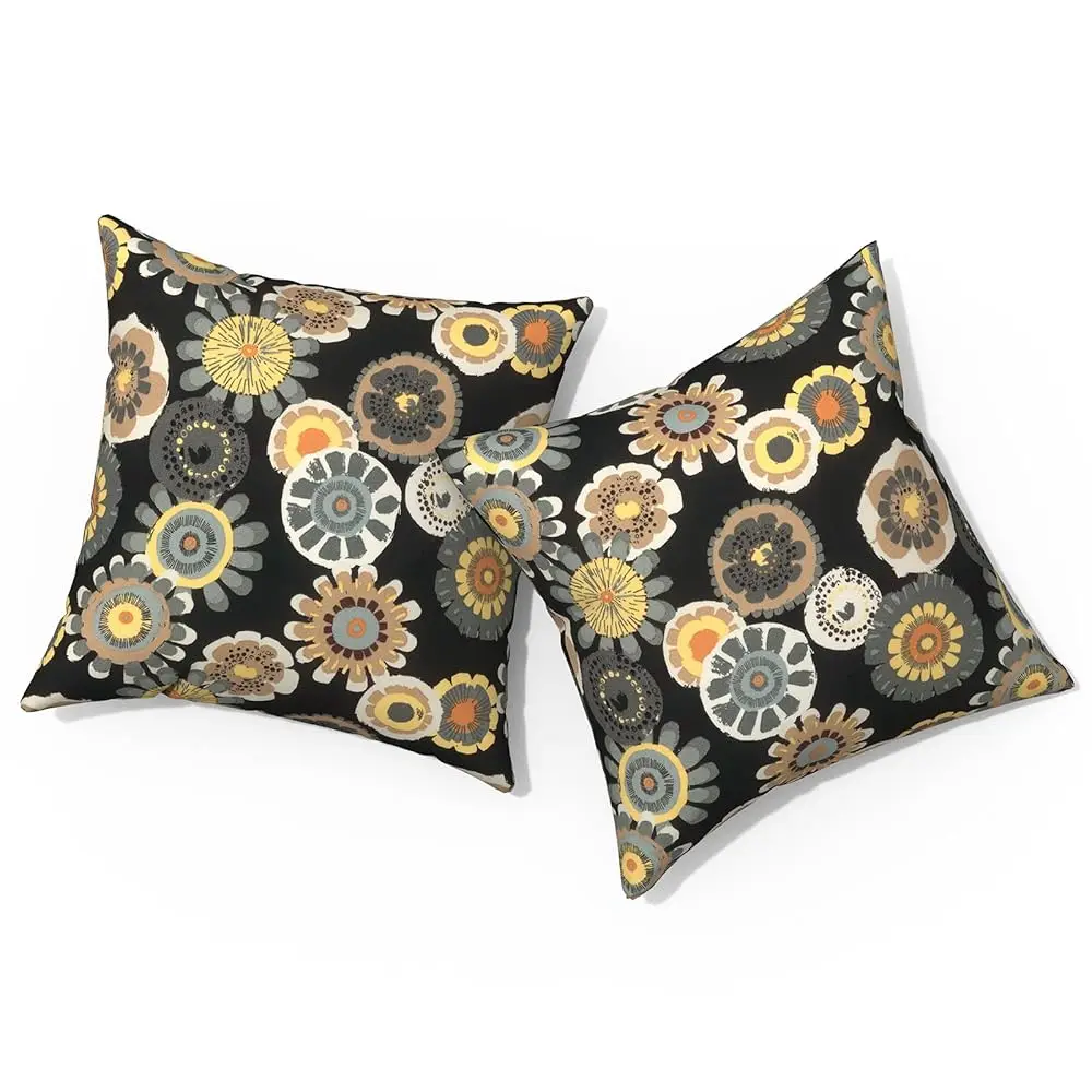 

Outdoor Pillows For Patio Furniture 16X16 H, Square Outdoor Throw Pillows With Inserts, Decorative Patio Pillows For Garden