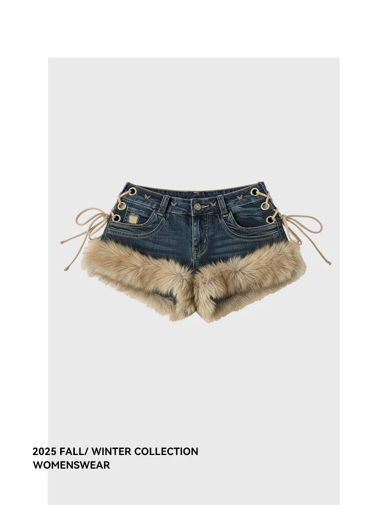 

Forever 2 Faionable Unique Sle Distred Hem ort Jeans High Waist Wide Leg Casual Women's plus Size Autumn Spring