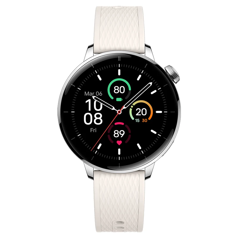 Globale versie OnePlus Watch 3 Smartwatch 43mm 1.32 inch AMOLED display Snapdragon W5 processor Dual Frequency GPS Wear OS