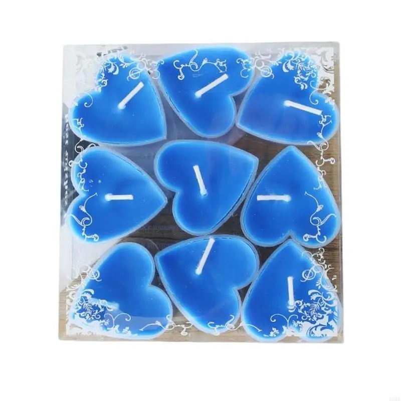 A0KE 9Pcs Heart Chr… - image