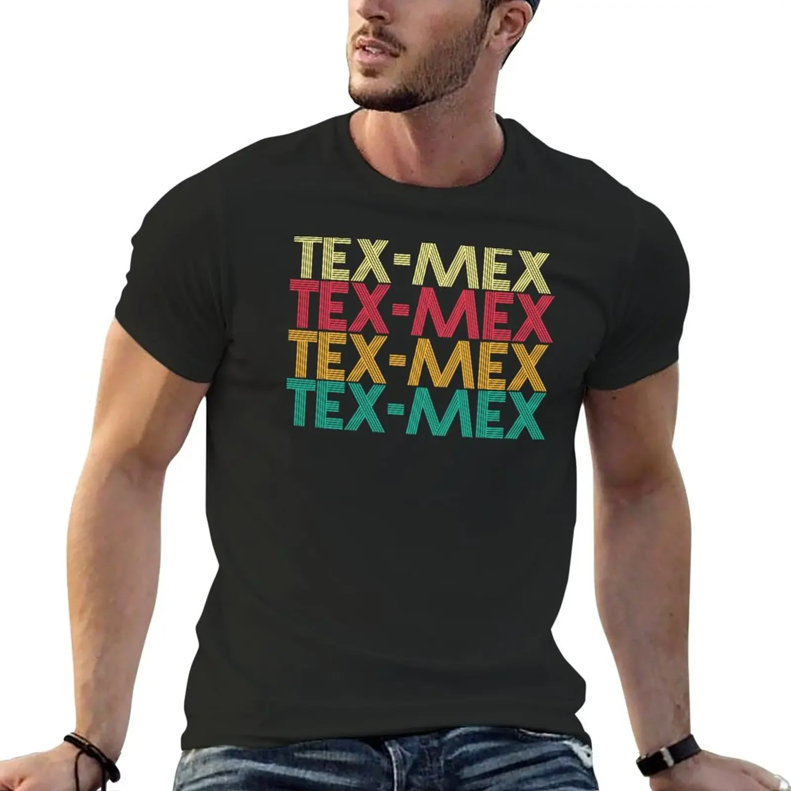 

Vintage Retro Tex-Mex T-Shirt summer clothes summer top big and tall t shirts for men