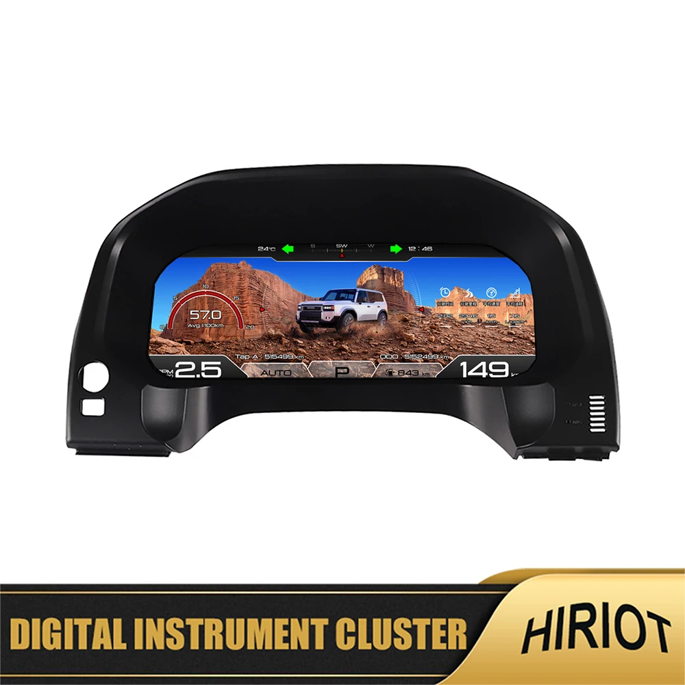 

12.3''Panel For Toyota Land Cruiser Prado 150 2009-2017 Digital Virtual Cockpit Instrument Gauge Cluster Dashboard Speedometer