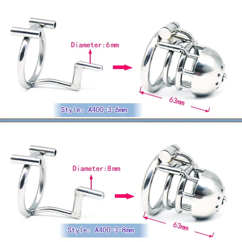 Chaste Bird New Arrival 316 Stainless Steel Male Through Hole PA Chastity Device Penis Ring Cock Cage Adult Sex Toys \