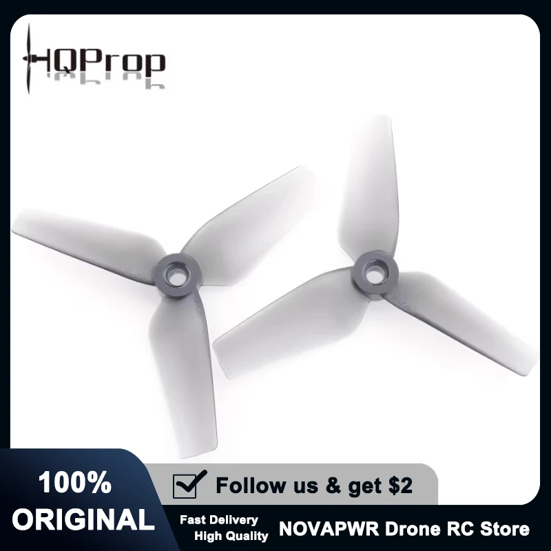 

HQProp D4x5x3 4Inch 3-Blade High-Pitch Propeller Maximum Thrust for Competitive FPV Racing Drones