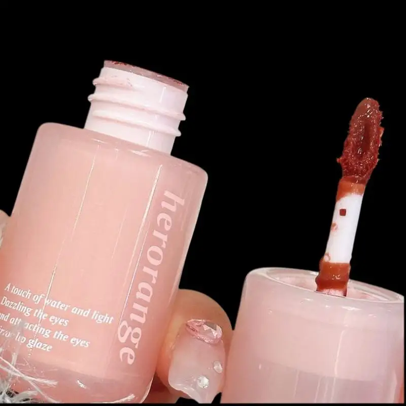 HERORANGE Lucidalabbra Idratante Effetto Specchio – Tinta Labbra in Gel Volumizzante per Labbra Idratate e Colorate