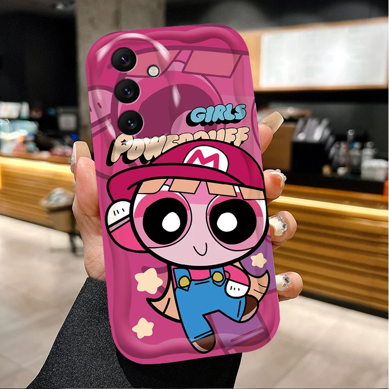 The Powerpuff Girls Wave Phone Case For Samsung Galaxy A52 A52S A72 A12 A22 A32 A11 A21S A31 A51 A71 A20 A30 A50 Silicone Cover