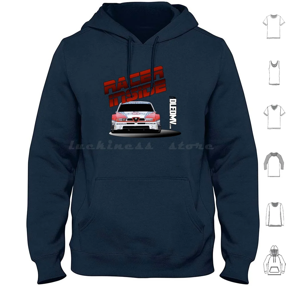 Dledmv-Alfa Dtm Racer Inside Hoodie Cotton Long Sleeve Dledmv Stance Logo Car Racing Engine Motor Moteur Voiture