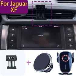 For Jaguar XF 2016 2017 2018 2019 Magnetic Car Phone Holder Magnet Mount Wireless Charging Phone Stand Customized Bracket Base