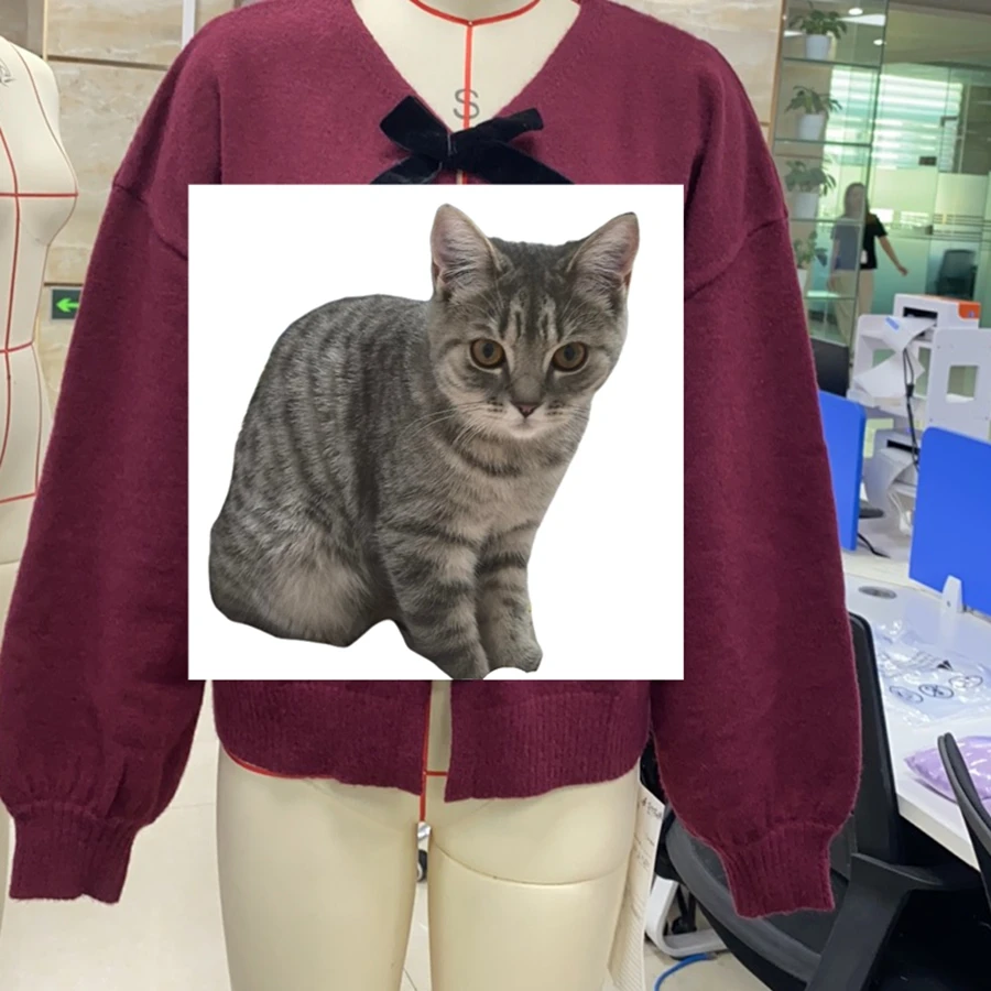 

Elegant Quality Bow Lace Up Sweater Coat Women's Autumn Sweater Cardigan Long Sleeve Round Neck 3D Bow Decor Loose Knitwear