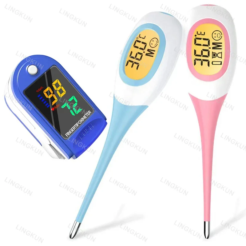 Electronic Thermometer 8 Seconds Fast Measurement for Adults Children Soft Head Oral Cavity Armpit ℉/℃ Thermometer