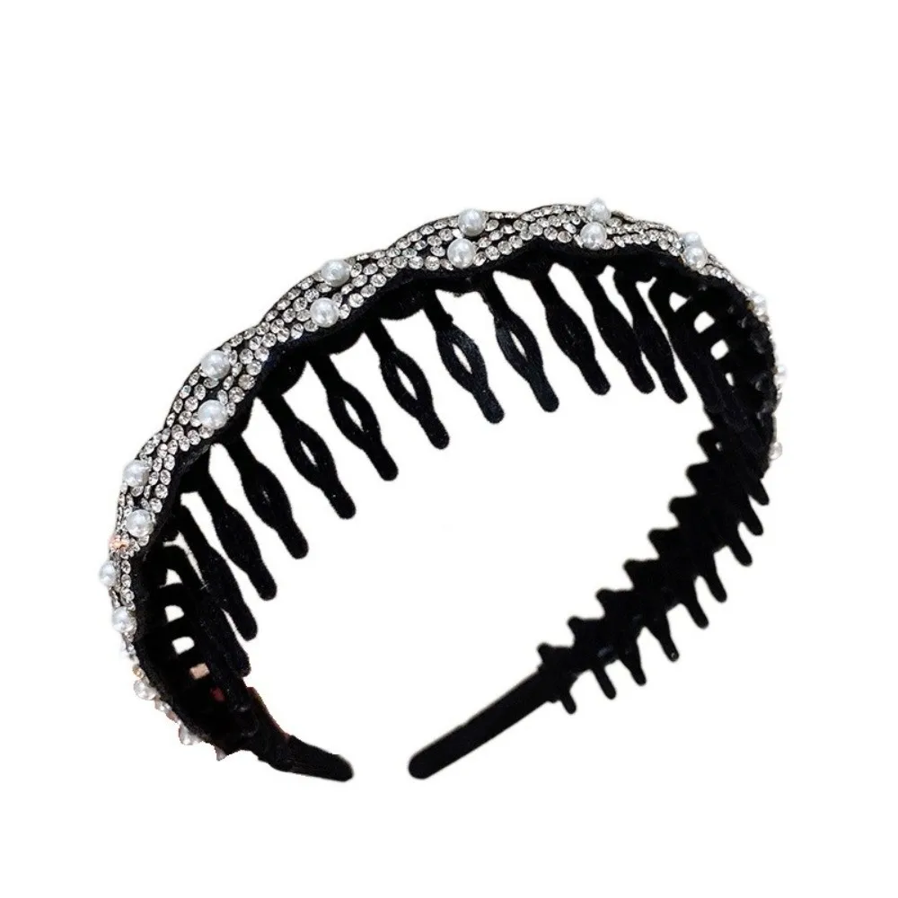 موضة U شكل الشعر الأطواق ليوبارد نمط عدم الانزلاق التسنين هيرباند بلون موجة مشط موجة رباطات للنساء الفتيات #4