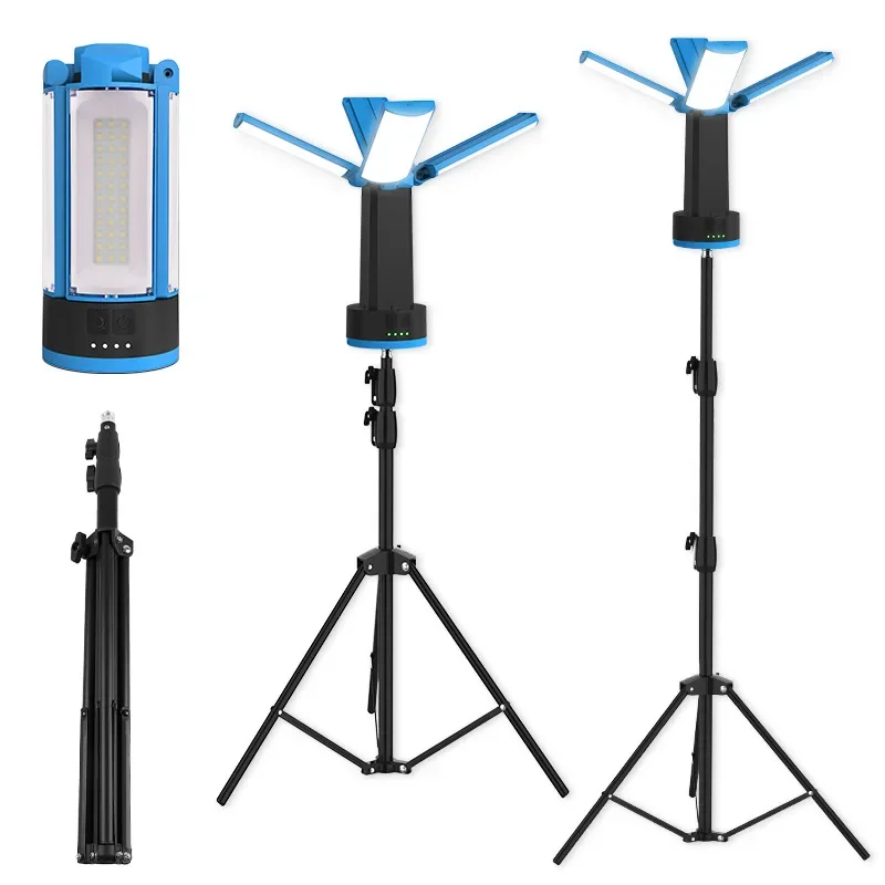 

Outdoor camping light Four-leaf folding bracket light Multifunctional work light Retractable flashlight Magnetic waterproof