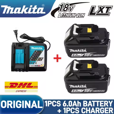 Original Makita battery, 6Ah/5Ah/3Ah Makita 18v battery, for DDF487 DGA404 DTW700 DTD172 DHP489 DJV182 makita power tools🔋🔥