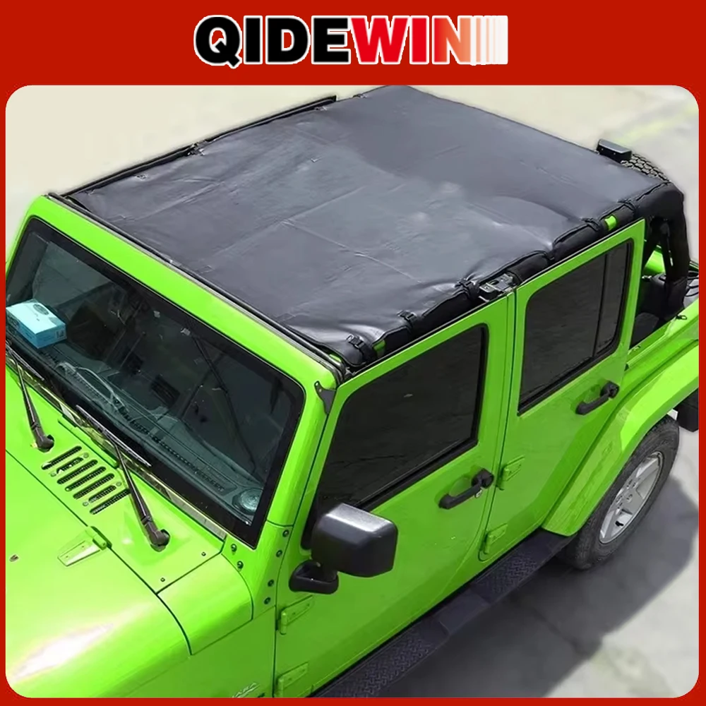 

Leather Soft Roof Mesh Bikini Top Sunshade Cover UV Sun Insulated Net for Jeep Wrangler TJ 2007-2017 Car Exterior Accessories