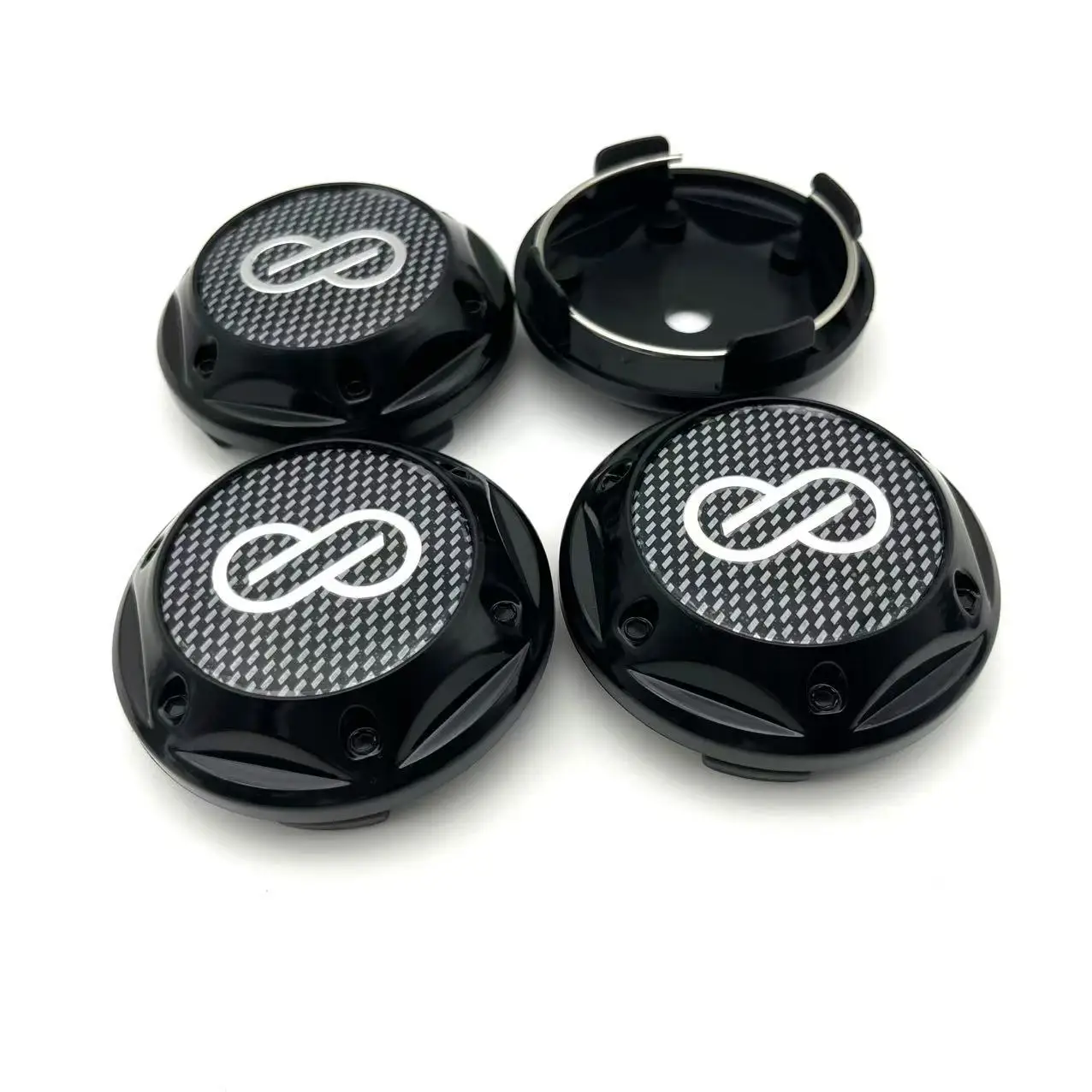 4pcs/Set ENKEI 68mm Car Wheel Center Caps Rim Hubcaps Flower High Cover 45mm ENKEI Emblem Badge Sticker Styling Auto Accessorie