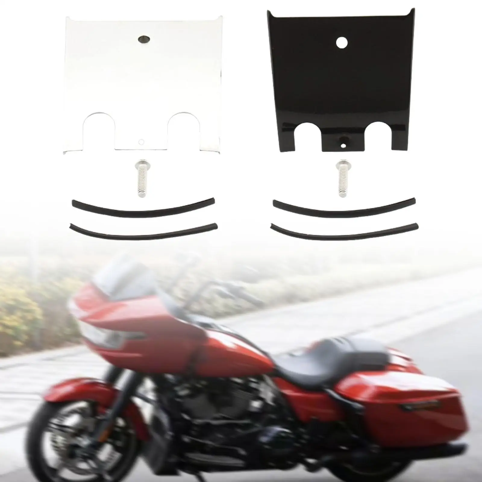 

Iron Dashboard Extension Panel Practical Lower Tank Replacement Wear Resistant Motorcycle Part for Street Glide FLHX