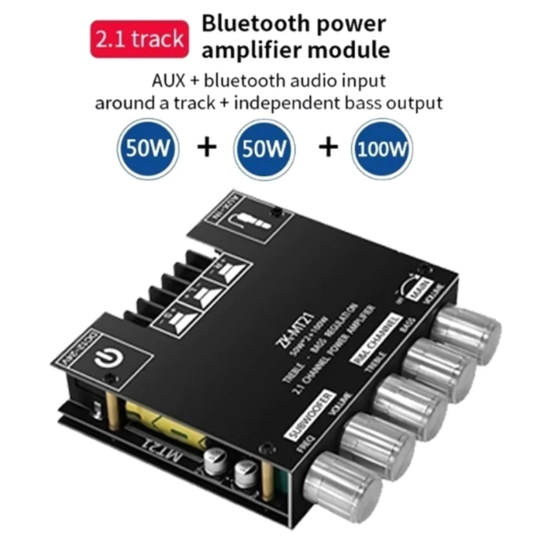 

ABZV-для ZK-MT21 2,1-канальная Bluetooth 5,0 аудио стерео плата басовый аудиоусилитель плата