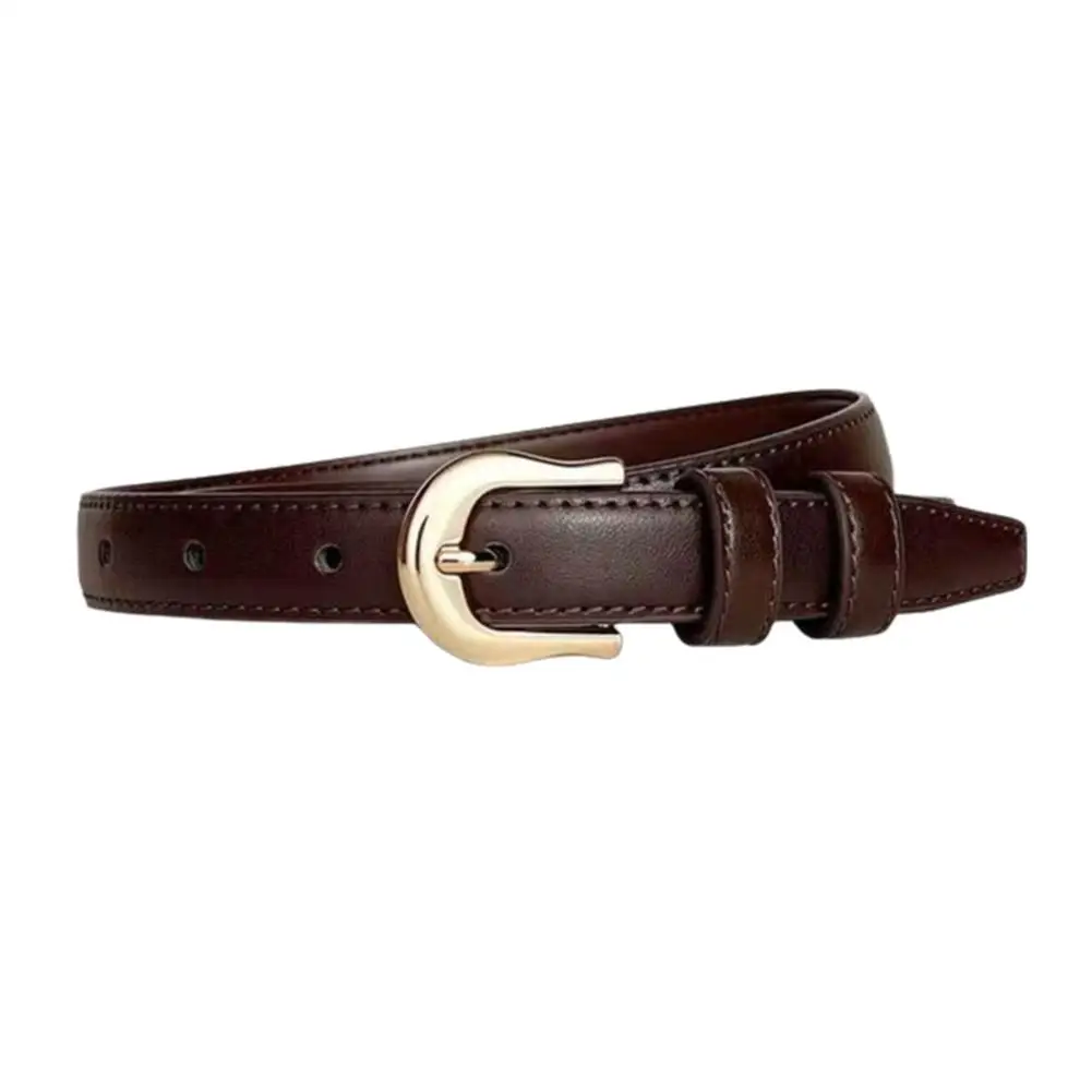 Ceinture Rétro Polyvalente pour Femme, Nouveau Style Foule, Petit Jean, Fermeture, A8W2