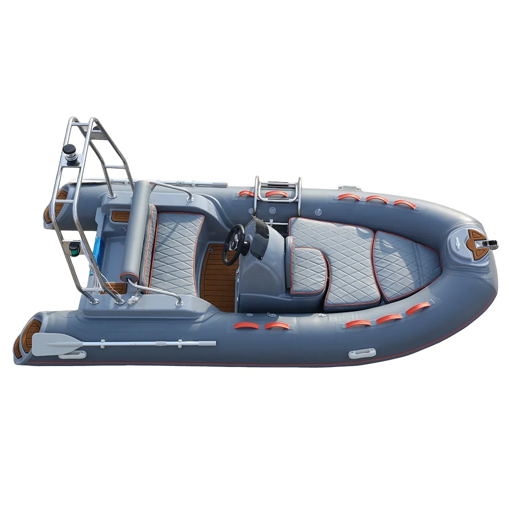 CE Certified 3.9m RIB 390CL Fiberglass Inflatable Fishing Tender Boat Outboard Engine Family-Friendly Eco-Friendly Dinghy For