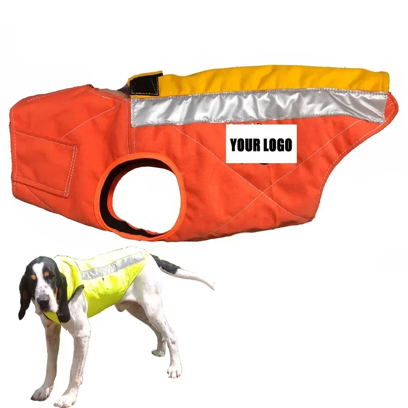 High Visibility Orange Color for Large Pets XL & XXS Size Made of Cotton and Reflective Material with Solid Pattern Dog Harness
