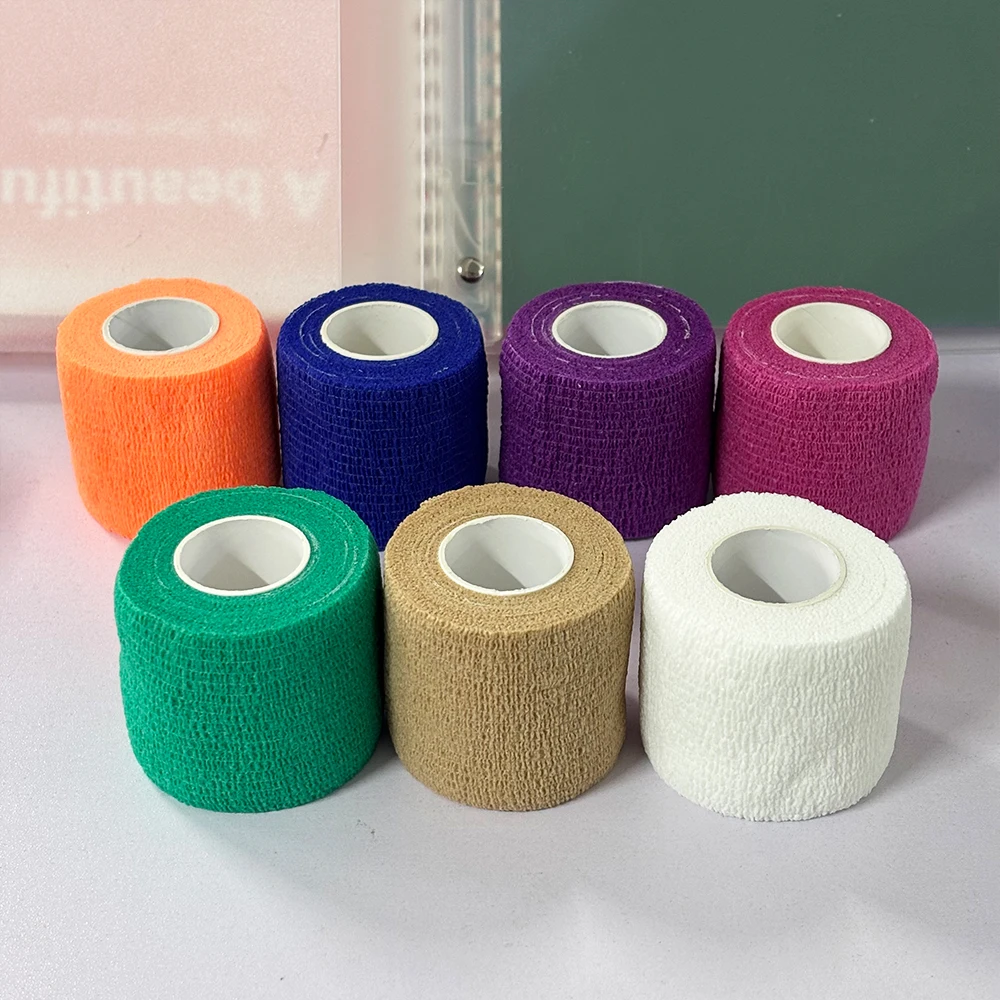 1 Roll 4.5m Blue Waterproof Bandage First Aid Kit Security Self-Adhesive Elastic Bandage Emergency Survival Kit