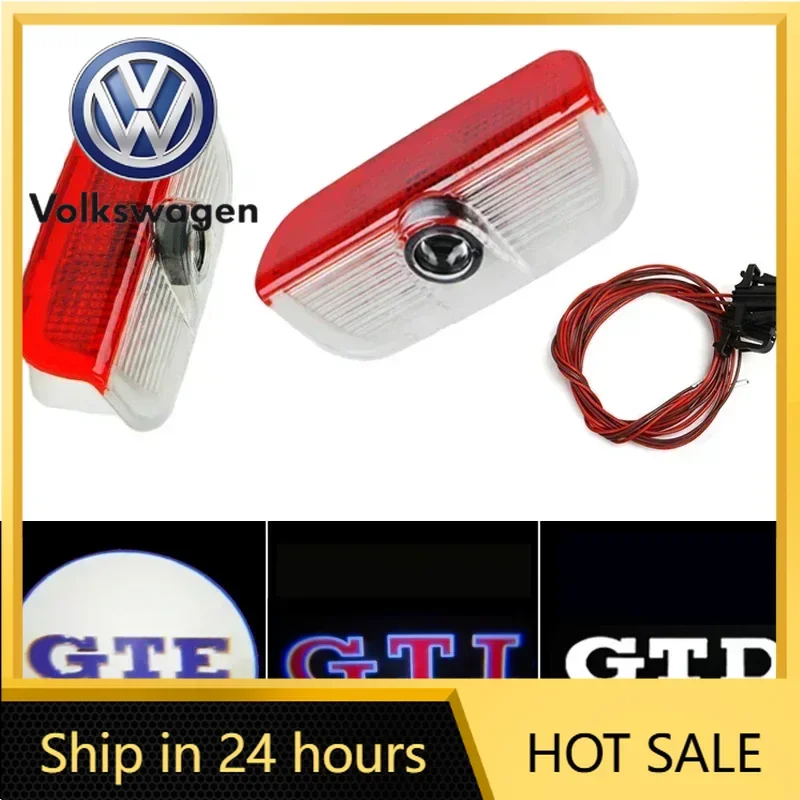 

Для VW Volkswagen Jetta MK5 Golf, 2 шт., светодиодные проекционные лампы-подсветка дверей автомобиля для VOLKSWAGEN VW Golf 5 6 7 GTI GTD GTE Sagitar