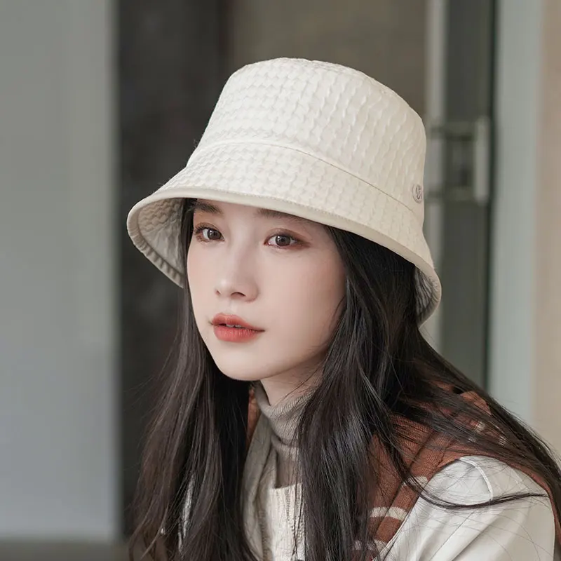 Women's Autumn and Winter Light Luxury Texture Retro Fashion Bucket Hat Shopping Hat