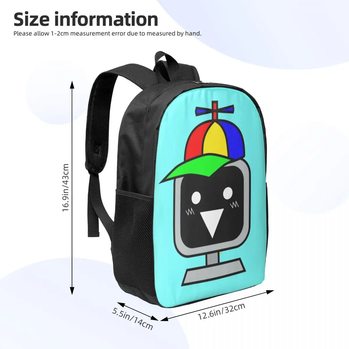 Mochila personalizada Sprunki Happy Mr Fun para la cabeza de la computadora, mochila para niños, mujeres, hombres, adolescentes, mochilas escolares, mochila para ordenador portátil de viaje