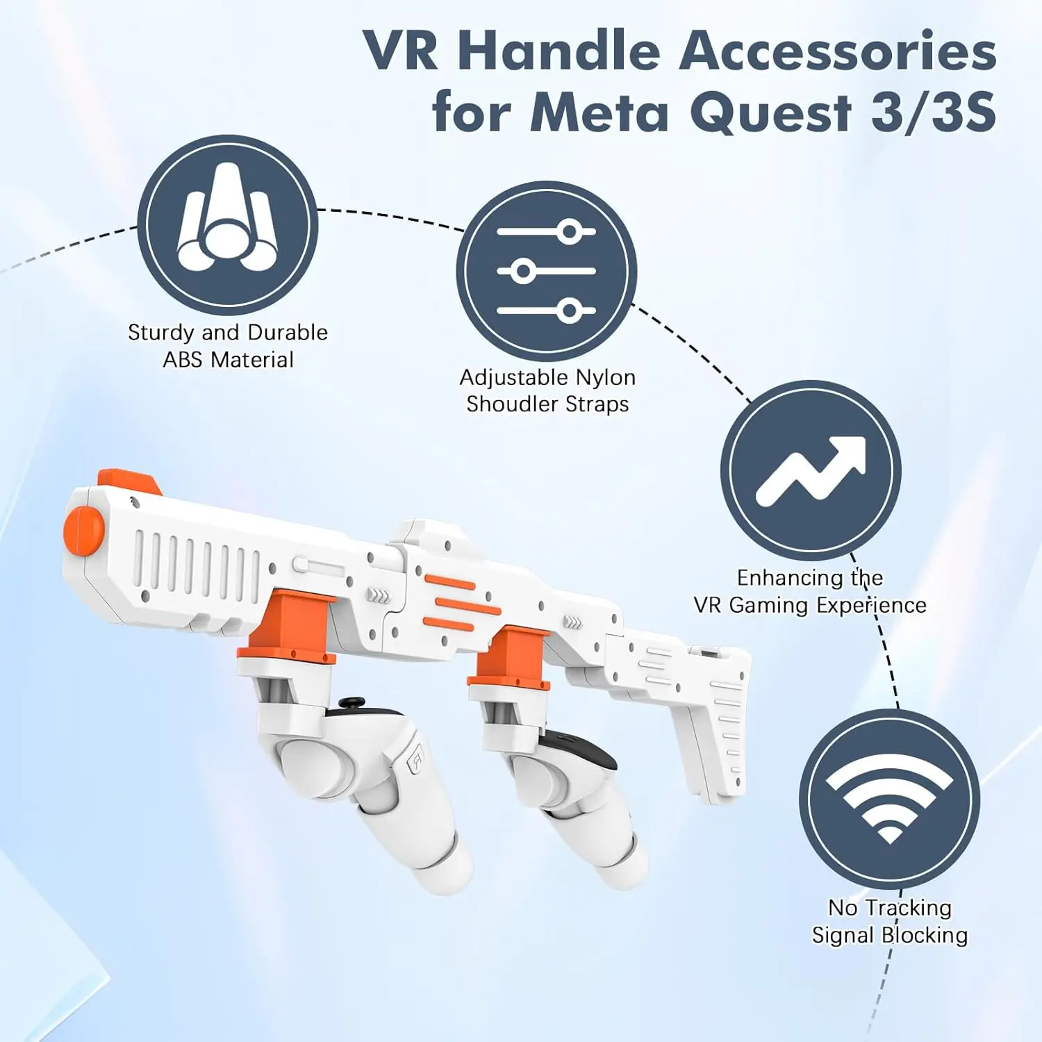 Shooting Games Accessories Magnet Mount Reload VR Gaming Experience Magnetic Rifle GunStock For Meta Quest 3s/3 VR Accessories