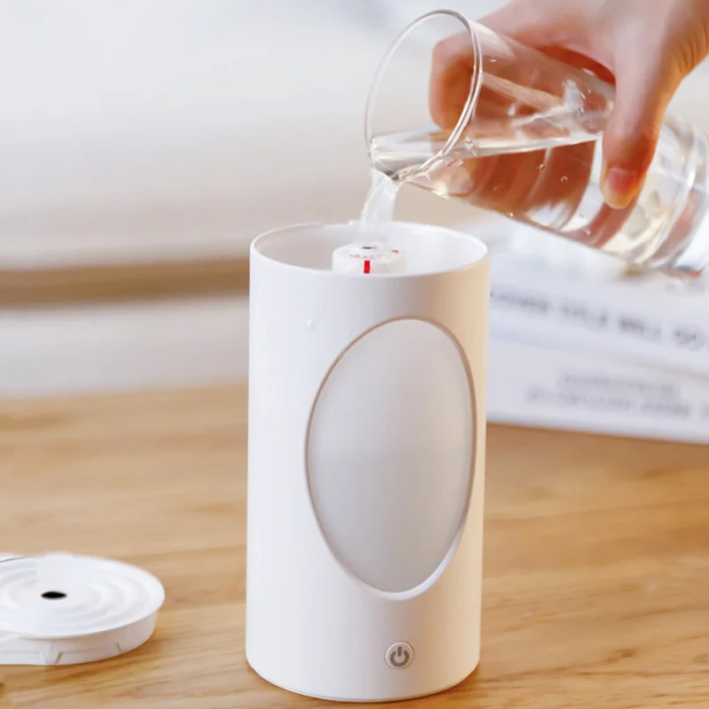 Humidificador de aire con batería recargable por USB, pulverizador de niebla portátil, atomizador de Aroma, difusor de niebla de gran capacidad de tamaño Mini para el hogar, 600ml
