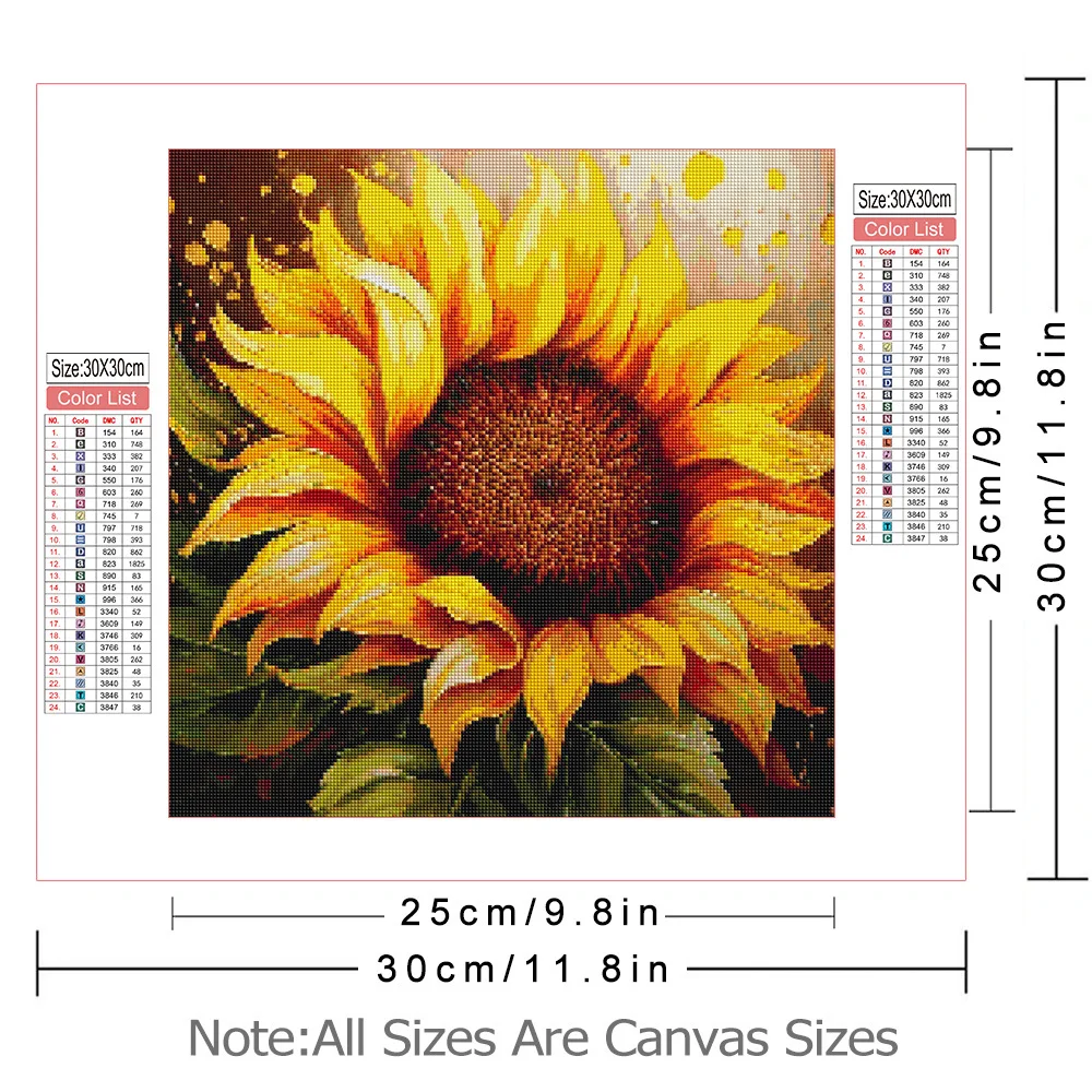 AZQSD 5d Diamond Painting Sunflower Flower Mosaic Cross Stitch Kits Picture Of Rhinestones Floral Embroidery Sale Gift Handmade