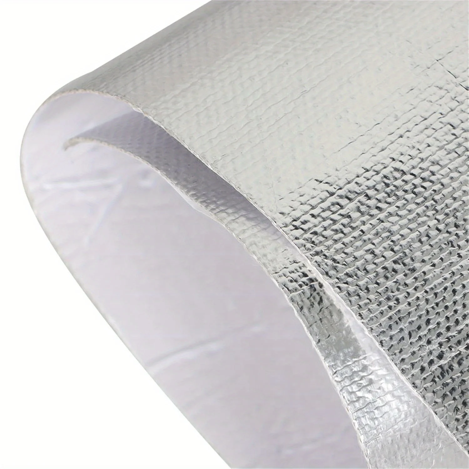 Rolo de fita de barreira de calor reflexiva aluminizada com suporte adesivo de fita de proteção térmica 12 polegadas x 24 polegadas