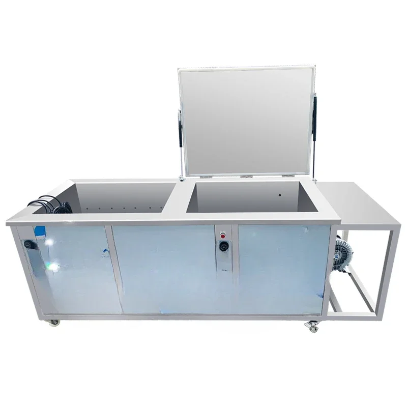 Double tank ultrasonic cleaning machine Industrial grade high power large capacity drying cleaning tank Commercial ultrasonic