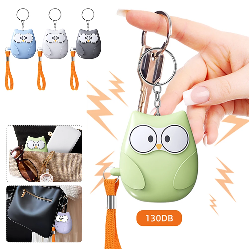 Anti-Wolf Self Defense Alarm 130dB Loud Pocket Anti-attack Personal Security Protect Alarm Emergency Alarm Keychain Women