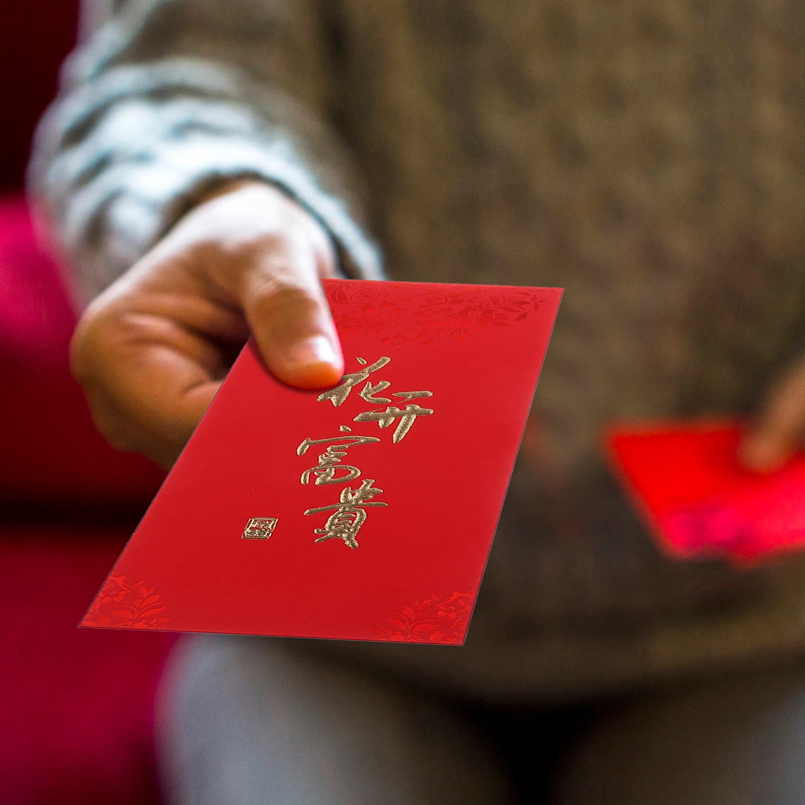 6Pcs Creative Red Envelopes Paper Money Bags Traditional Chinese New Year Red Packets Dragon Year 2024 Spring Festival Gift