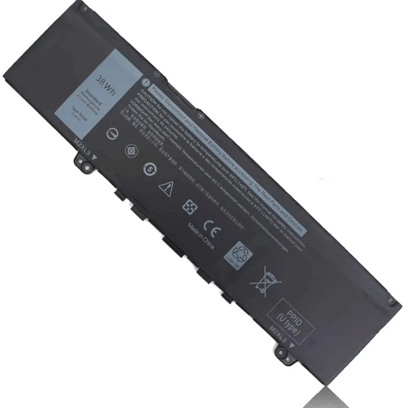 11.4V 3166mAh F62G0 38WH Laptop Battery for Dell Inspiron 13 7386 2-in-1 5370 7370 7380 7373 Vostro 5370 RPJC3 P91G P83G P87G