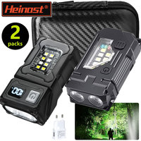 Mini Portable LED COB Flashlight Head Rotation Magnetic Torch Built-in Battery USB Rechargable Outdoor Camping Emergency Lantern