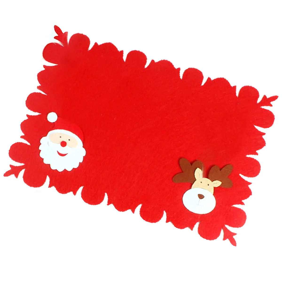 

Christmas Placemats Set of 4 Elegant Tableware Mat for Xmas Dinner Decor Holiday Party Decoration Chic Pattern Design