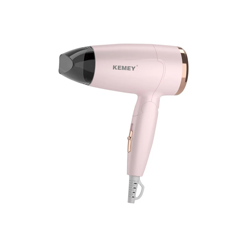 Colorful Portable Blow Drying Appliance Hair Dryer Kemey KM-6837 Household High Powerful Travel Foldable Hair Dryer