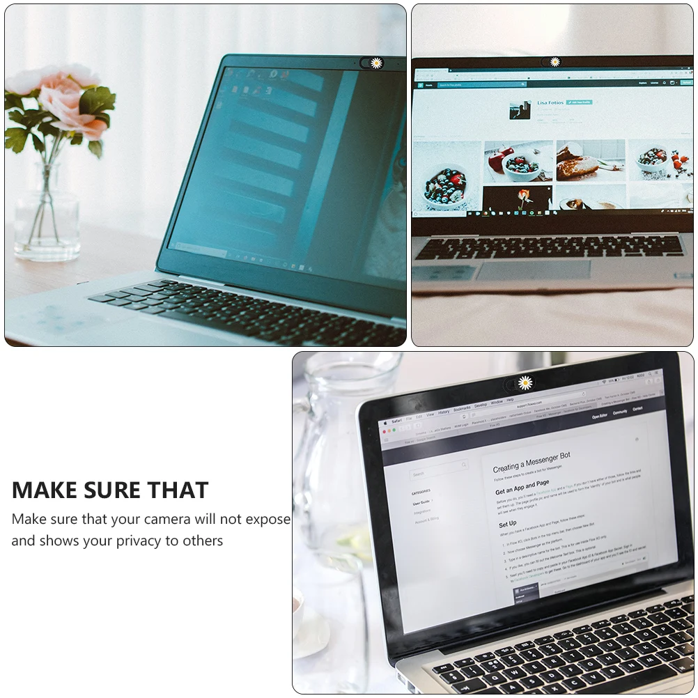 

3pcs Laptop Webcam Slider Tablet Computer Sliding Webcam Cover Shield Web Camera Cover For Laptop Camera Protective Lid