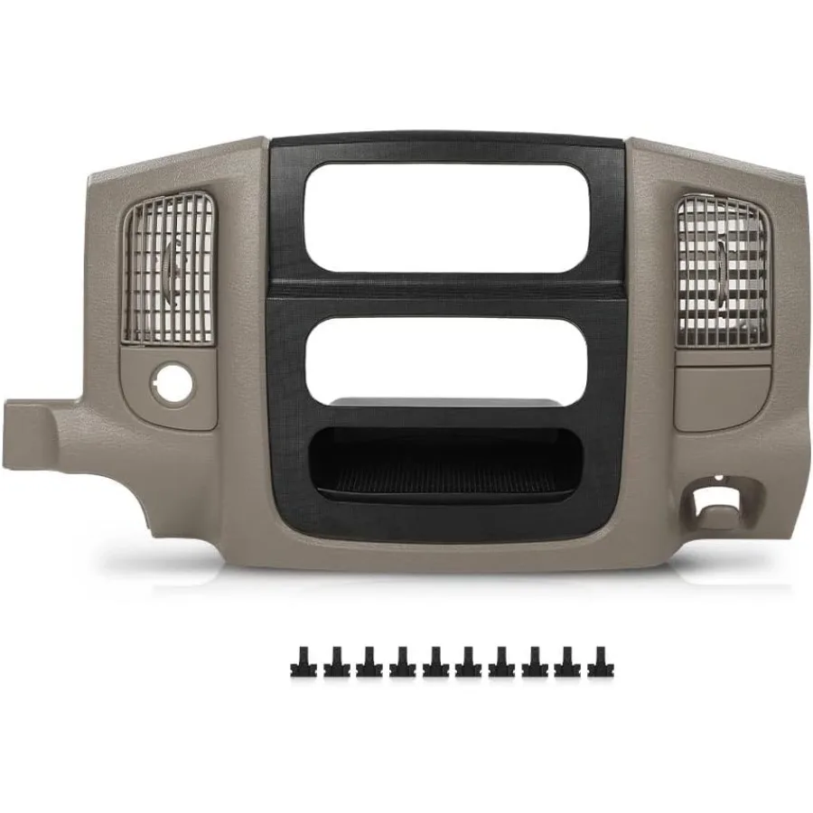 

Center Dash Radio Bezel Trim Panel with Integrated Storage Solution Designed for Enhanced Interior Aesthetics and Functionality