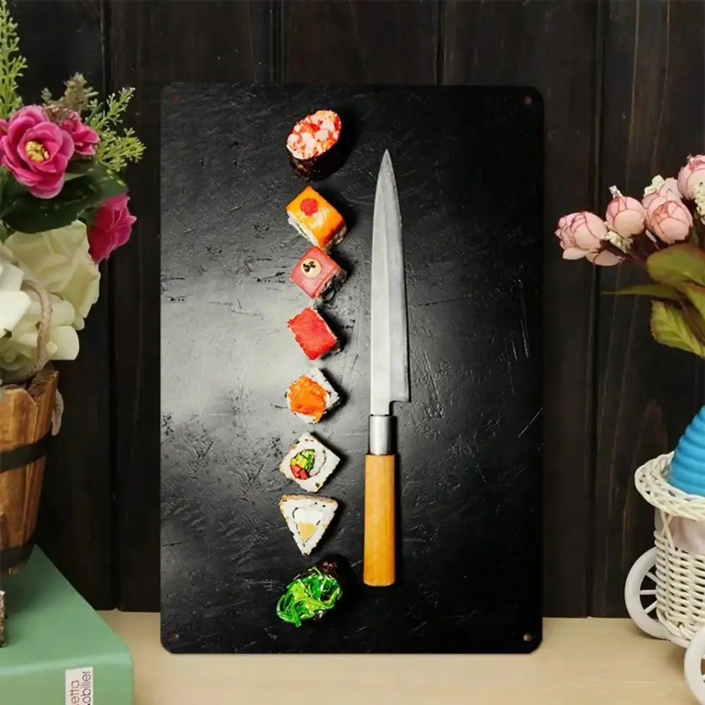 1PC Tin Sign Sushi …