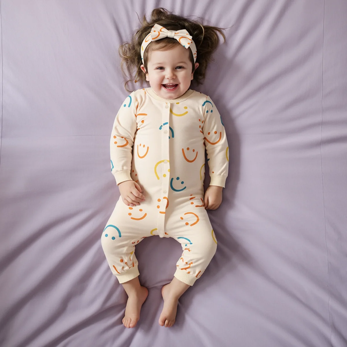 

Cotton Baby Girls Jumpsuits Autumn Fashion Infants Rompers Clothing Long Sleeve with Headband