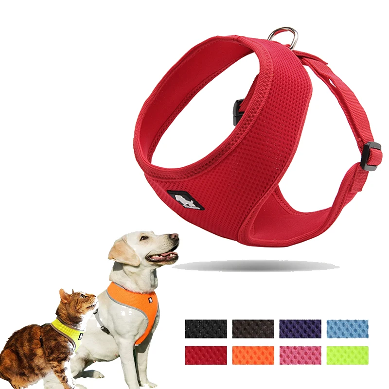 

Winhyepet Cat Harness for Walking,Escape Proof Soft Adjustable Harness Vest Comfort Padding Chest For Small Dogs,Bulldog,Puppy