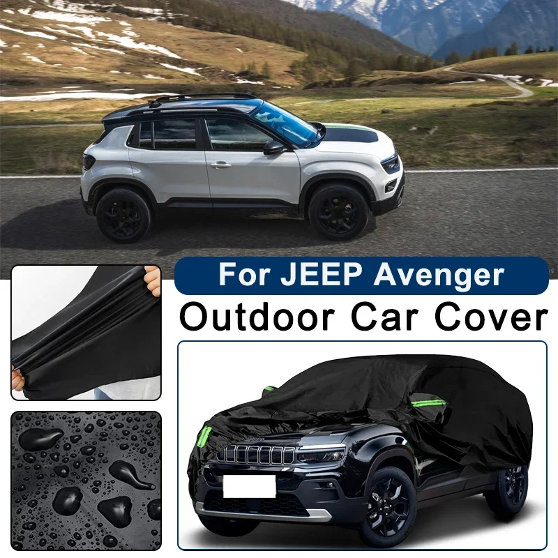 

Outdoor Car Cover Waterproof Dustproof UV Sun Protection, Full Car Protector Exterior Accessories For JEEP Avenger JJ