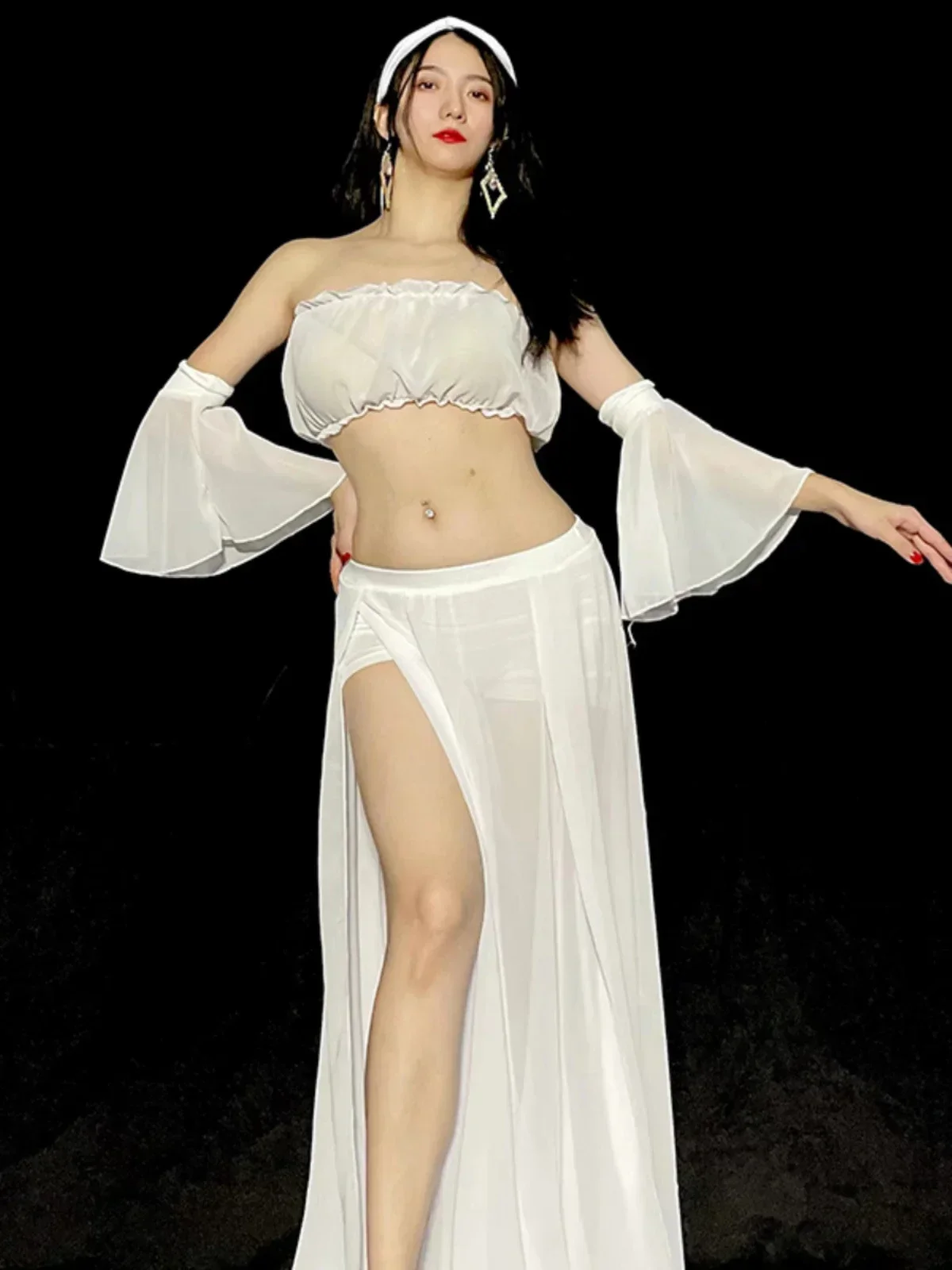 

Belly Dance costume Outfit Caderin Dancer Lessons Wear 2023 For Women Set Oriental Adult Professional Top Skirts Dress Suit