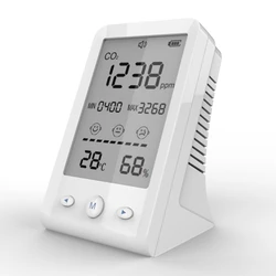 CO2 Infrared NDIR Sensor Air Quality  Detector Carbon Dioxide Temperature Humidity  Monitor Indoor Meter Digital Gas Analyzer