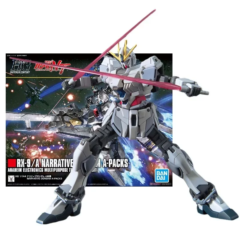 Bandai Figure Gundam Model Kit Anime Figures HG Narrative A-Packs Mobile Suit Gunpla Action Figure Toys For Boys Children's Gi