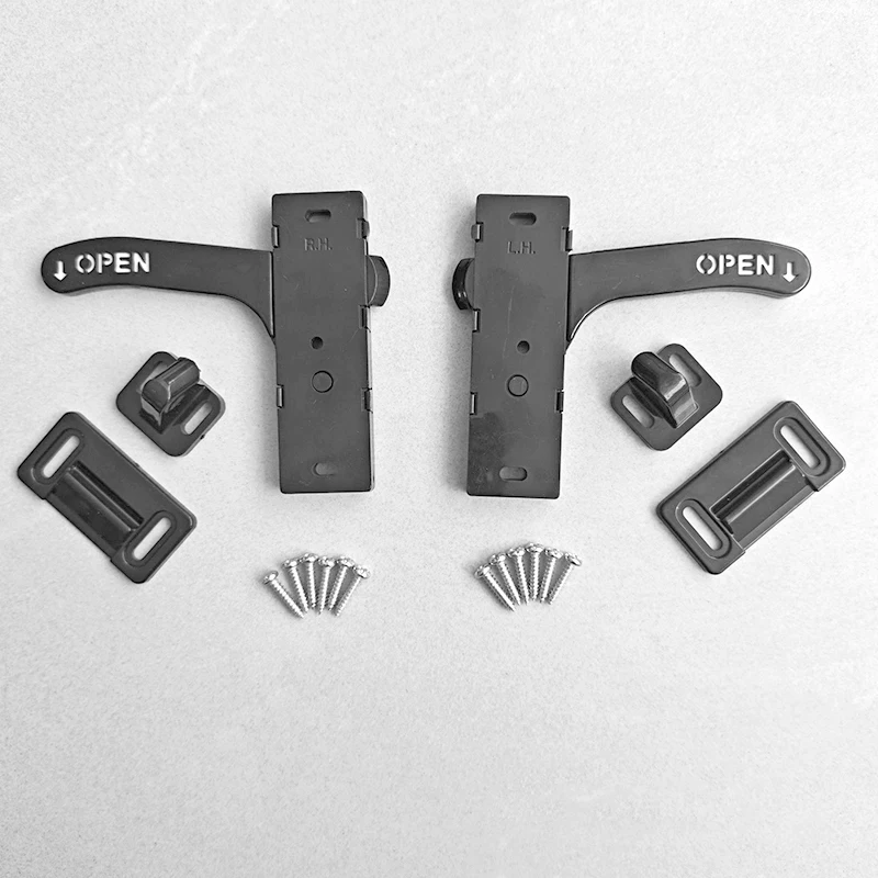 RVs Screen Window Door Handle Latches ABS Construction Easy Installation Universal Antislip Grip Campers Trailer Left/Right Hand